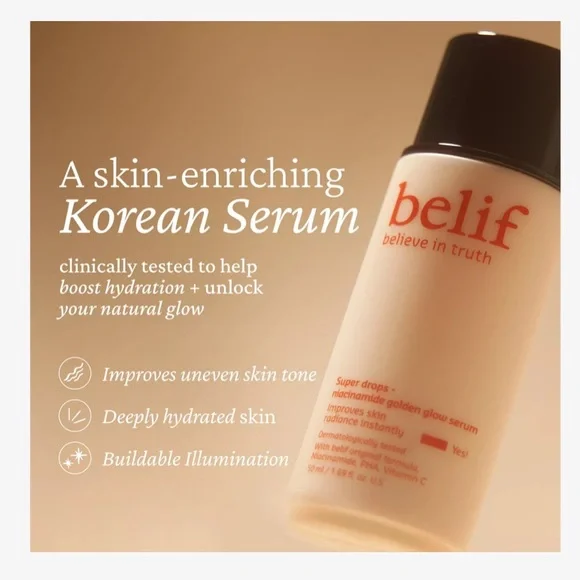 Super Drops Niacinamide and Vitamin C Golden Glow Serum - 0.33 fl.oz. - Picture 2 of 3